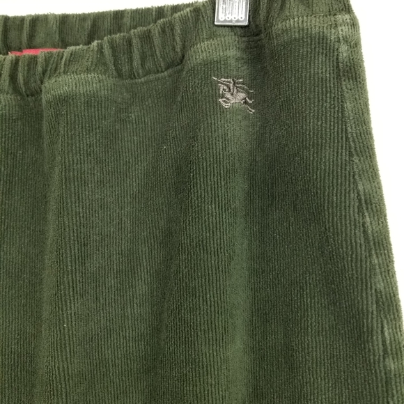 Burberry London Hunter Green Corduroy Stretch Cotton Pants Suit Size 10/Large - Picture 11 of 14